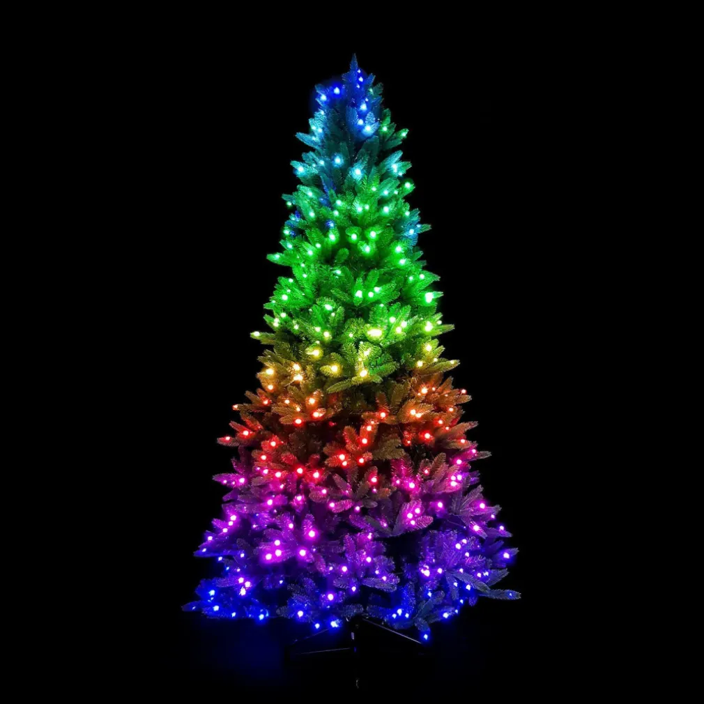 CATENA LUMINOSA PER ALBERO CONTROLLO REMOTO TRAMITE APP WIFI SMART 180 LED RGB