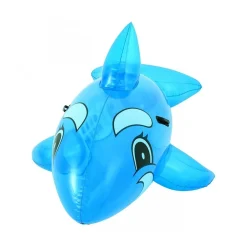CAVALCABILE A FORMA DI BALENA 41037 TRASPARENTE GONFIABILE 157X94CM CON MANIGLIE