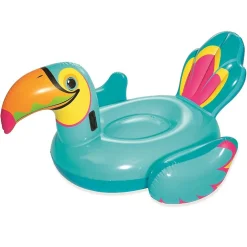CAVALCABILE A FORMA DI TUCANO GONFIABILE GIGANTE 207 X 150 CM 41126 MARE PISCINA