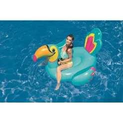 CAVALCABILE A FORMA DI TUCANO GONFIABILE GIGANTE 207 X 150 CM 41126 MARE PISCINA
