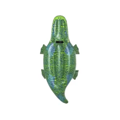 CAVALCABILE COCCODRILLO GONFIABILE PER BAMBINI GALLEGGIANTE 152X71CM CON MANIGLIA 41477