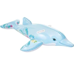 CAVALCABILE FORMA DELFINO GONFIABILE PISCINA MARE 175 X 66 CM CON MANIGLIE 58535