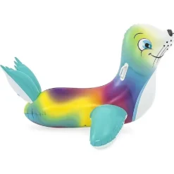 CAVALCABILE GONFIABILE A FORMA DI FOCA ALLEGRA BAMBINI 157X114CM MANIGLIE 41479