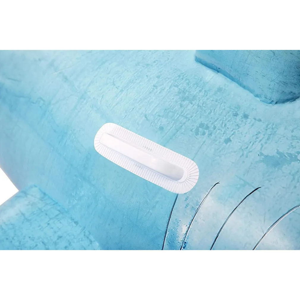 CAVALCABILE GONFIABILE A FORMA DI SQUALO 3D CON MANIGLIE 183X102CM PISCINA 41405