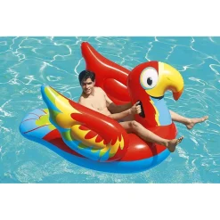 CAVALCABILE GONFIABILE PAPPAGALLO 203X132 CM BAMBINI MARE ANIMALE PISCINA 41127