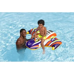 CAVALCABILE GONFIABILE SPLASH SHUTTLE 117X107CM GALLEGGIANTE CON MANIGLIA PISTOLA 41503