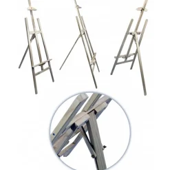 CAVALLETTO ARTISTICO SUPPORTO PER PITTURA TELA PIEGHEVOLE LEGNO 120CM DISEGNO