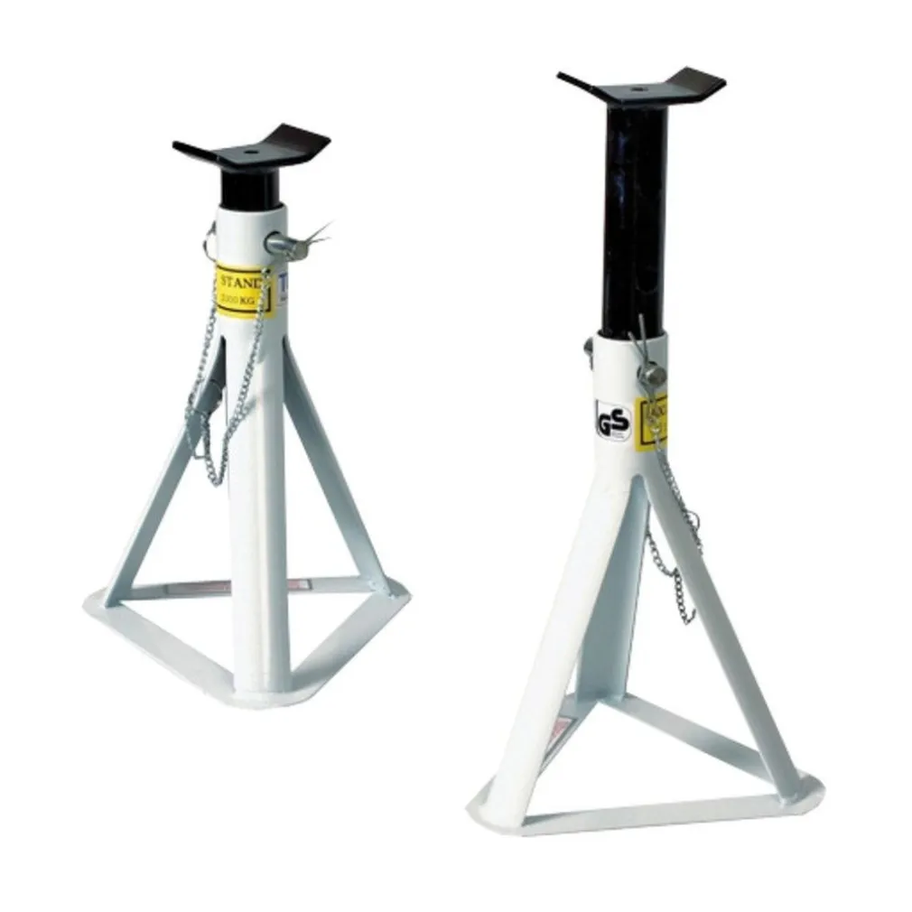 CAVALLETTO CAVALLETTI PER AUTO 2 TONNELLATE SUPPORTI IN COPPIA 2 PZ REGOLABILI