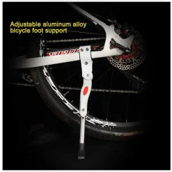 CAVALLETTO PER BICI SUPPORTO BICICLETTA LATERALE ALTEZZA REGOLABILE REFLETTORE