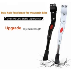 CAVALLETTO PER BICI SUPPORTO BICICLETTA LATERALE ALTEZZA REGOLABILE REFLETTORE