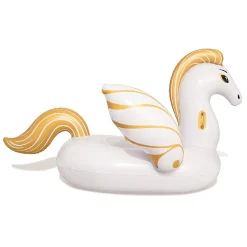 CAVALLO FASHION PEGASO CAVALCABILE GIGANTE 231 X 150 CM UNICORNO BIANCO