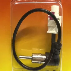 CAVETTO ADATTATORE ANTENNA DA FAKRA MASCHIO A DIN ISO MASCHIO 90 PIPA CURVO 22CM