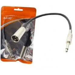 CAVO ADATTATORE AUDIO DA XLR MASCHIO A JACK 6,35MM MONO STEREO MICROFONO KL-9228