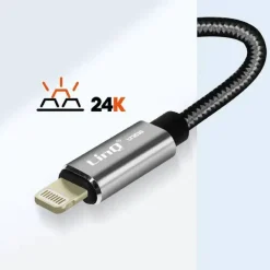 CAVO ADATTATORE AUDIO DA LIGHTNING MASCHIO A 2 JACK 3,5MM FEMMINA CUFFIE MICROFONO LT3538