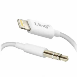 CAVO ADATTATORE AUDIO DA LIGHTNING IPHONE A AUX JACK 3,5MM MASCHIO 1MT IP-7726