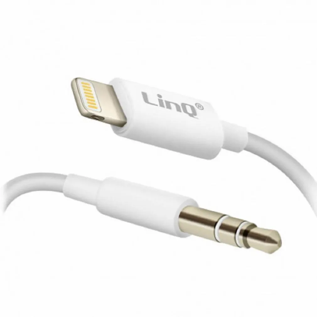 CAVO ADATTATORE AUDIO DA LIGHTNING IPHONE A AUX JACK 3,5MM MASCHIO 1MT IP-7726