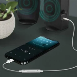 CAVO ADATTATORE AUDIO DA LIGHTNING IPHONE A AUX JACK 3,5MM MASCHIO 1MT IP-7726