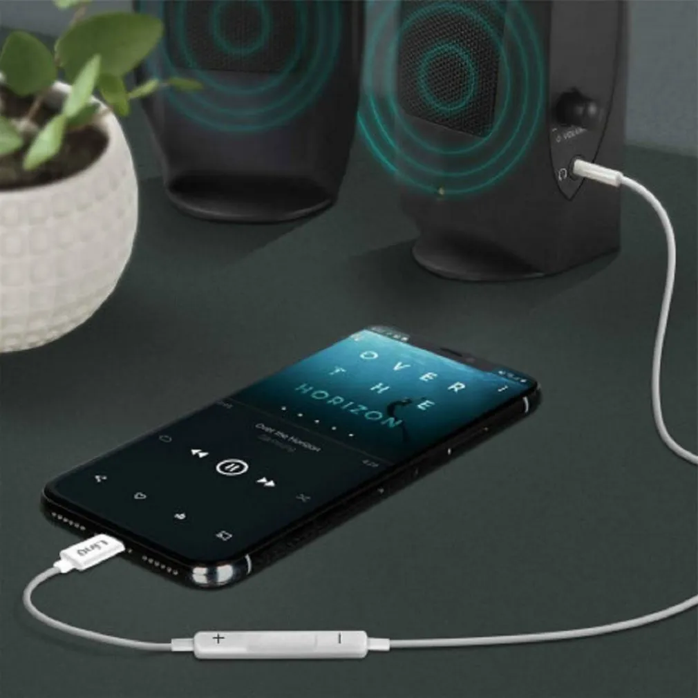 CAVO ADATTATORE AUDIO DA LIGHTNING IPHONE A AUX JACK 3,5MM MASCHIO 1MT IP-7726