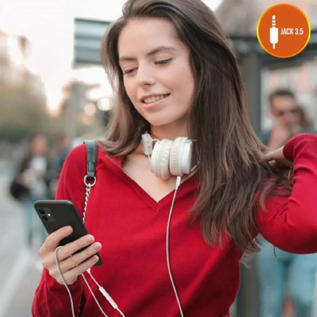 CAVO ADATTATORE AUDIO DA LIGHTNING IPHONE A AUX JACK 3,5MM MASCHIO 1MT IP-7726