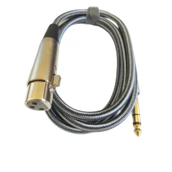 CAVO ADATTATORE AUDIO 1.5MT MICROFONO XLR FEMMINA A TRS MASCHIO DA 6,35MM KL6305