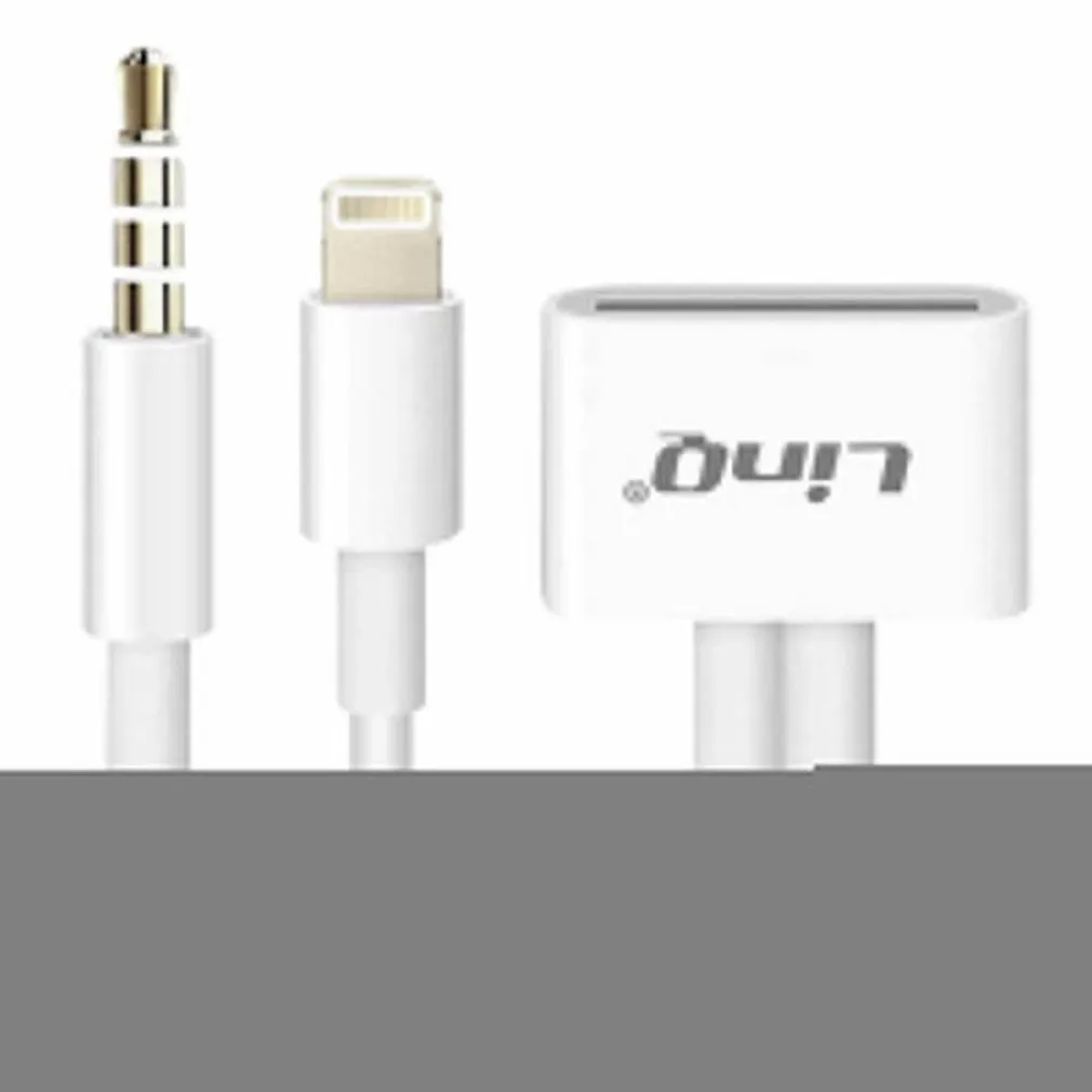 CAVO ADATTATORE DI CARICA PER IPHONE 30-PIN LIGHTNING + JACK AUDIO 3,5MM IP-7746