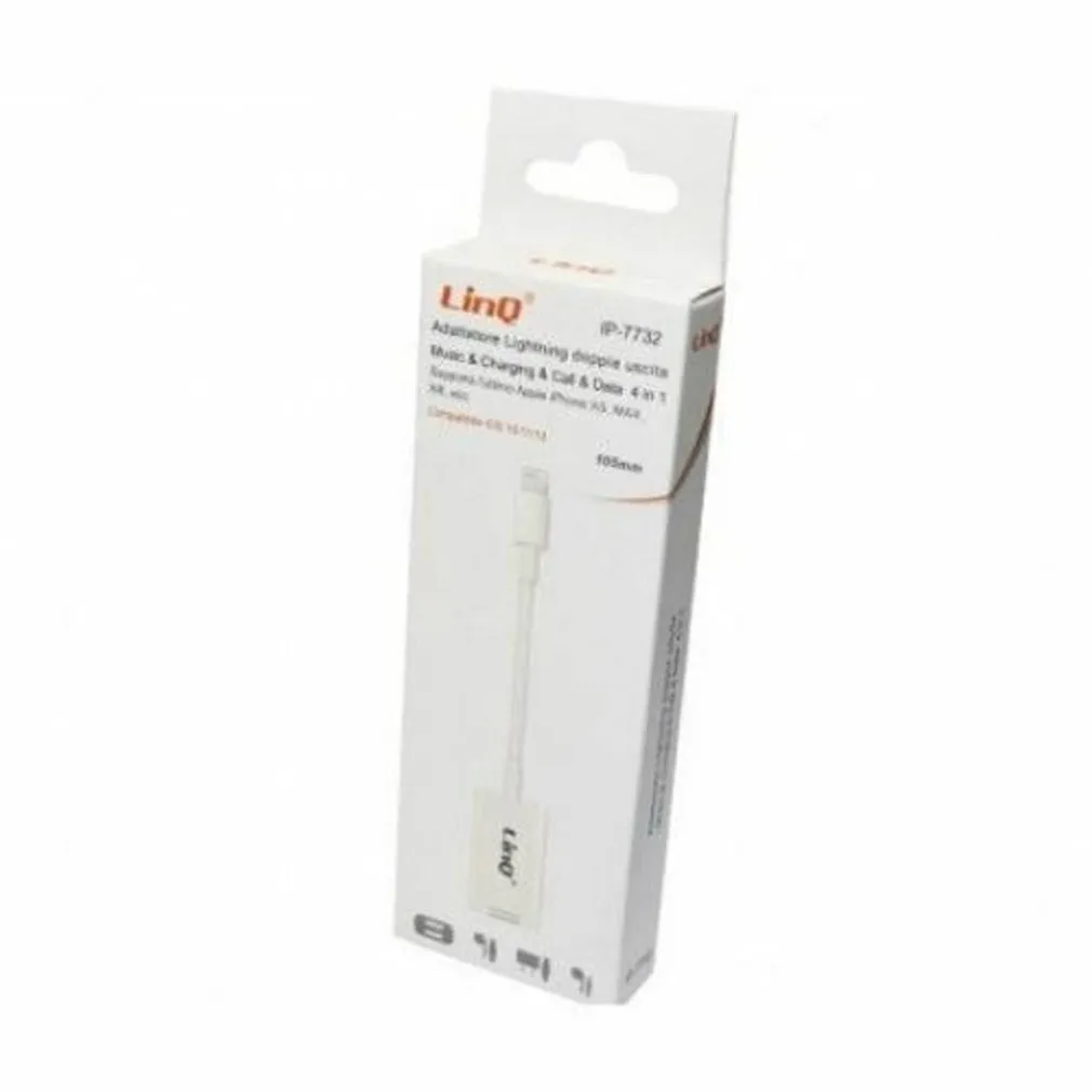 CAVO ADATTATORE DOPPIA USCITA LIGHTNING FEMMINA MUSICA CHIAMATE RICARICA IP-7732