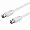 CAVO ANTENNA COAX 20MT IEC M/F TELEVISORE HDTV DVB-T2 UHF/VHF PROLUNGA CAV-AT20M