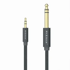 CAVO AUDIO AUX JACK DA 3,5 MM A 6,5 ​​MM STEREO ALTA QUALITÀ DA 5 METRI AJACK-06