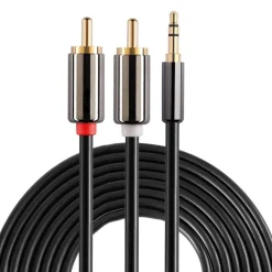 CAVO AUDIO DA AUX 3,5MM A 2X RCA MASCHIO STEREO ADATTATORE 3 MT 4D SOUND AUX-R02