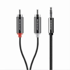CAVO AUDIO DA AUX 3,5MM A 2XRCA MASCHIO STEREO ADATTATORE 1.5MT 4D SOUND AUX-R01