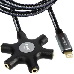 CAVO AUDIO DA LIGHTNING A 5X JACK FEMMINA ADATTATORE 5 IN 1 DA 1,5 METRI IP5015