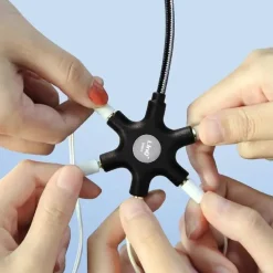 CAVO AUDIO DA LIGHTNING A 5X JACK FEMMINA ADATTATORE 5 IN 1 DA 10 METRI IP50100