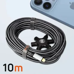 CAVO AUDIO DA LIGHTNING A 5X JACK FEMMINA ADATTATORE 5 IN 1 DA 10 METRI IP50100