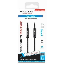 CAVO AUDIO STEREO 3 MT DOPPIO JACK AUX 3,5 MM PROLUNGA PER SMARTPHONE AUX2-MM02