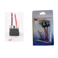 CAVO CONNETTORE RICAMBIO PER LAMPADA H7 ATTACCO CABLAGGIO PER AUTO MOTO XC-1347