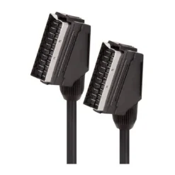 CAVO CORDA SCART PRESA TV DECODER DIGITALE LETTORE DVD VHS 21 PIN MAXTECH SCART-001