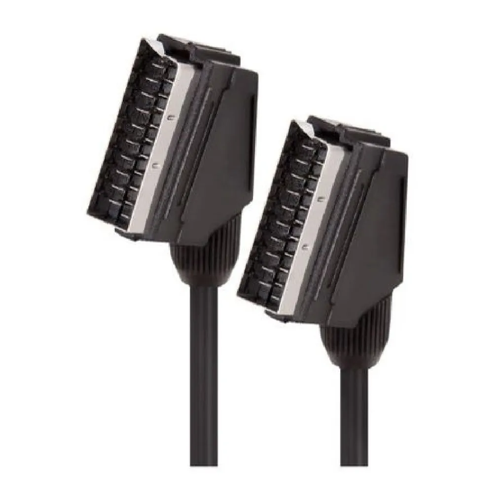 CAVO CORDA SCART PRESA TV DECODER DIGITALE LETTORE DVD VHS 21 PIN MAXTECH SCART-001