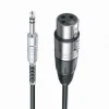 CAVO DA JACK 6.5 MM A XLR FEMMINA AUDIO PROLUNGA PER MICROFONO DA 5METRI JXLR-07