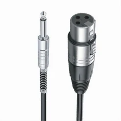 CAVO DA JACK 6.5 MM MONO A XLR FEMMINA AUDIO PROLUNGA PER MICROFONO 3 MT JXLR-02