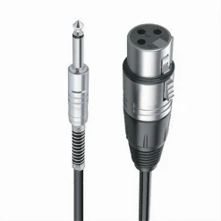CAVO DA JACK 6.5MM MONO A XLR FEMMINA AUDIO PROLUNGA PER MICROFONO 10 MT JXLR-04