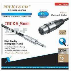 CAVO DA JACK 6.5MM MONO A XLR FEMMINA AUDIO PROLUNGA PER MICROFONO 10 MT JXLR-04