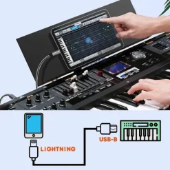CAVO DA LIGHTNING A USB BM TYPE-B PER STAMPANTE PIANOFORTE ELETTRONICO 3MT IP8830