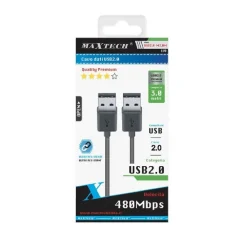 CAVO DATI DOPPIO USB 2.0 MASCHIO - MASCHIO PROLUNGA 3 METRI 480MBPS USB2.0-M3.0M