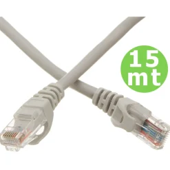 CAVO DI RETE LAN ETHERNET RJ45 15 METRI CATEGORIA 5 PROLUNGA 15MT UTP