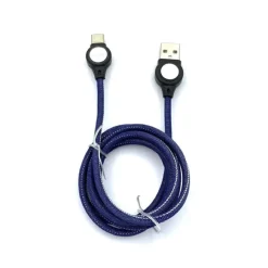 CAVO DI RICARICA RAPIDA PER ANDROID ATTACCO TYPE-C A USB 2.0 CON LUCE 1MT Q-T51B