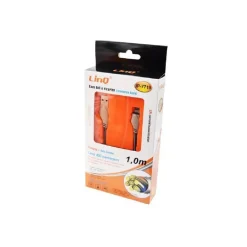 CAVO DI RICARICA TRASFERIMENTO DATI 2A 100 CM CON INTERFACCIA LIGHTNING IP-7719