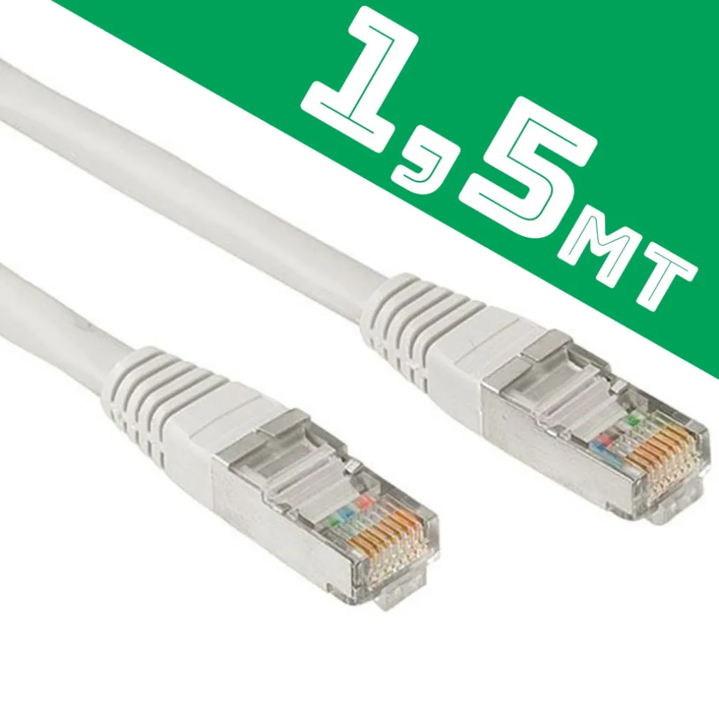 CAVO ETHERNET DI RETE LAN INTERNET 1,5 METRI 1,5MT CAT5 PROLUNGA LAN RJ45 SWITCH