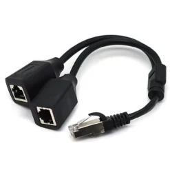 CAVO ETHERNET RJ45 PORTA LAN PORTA DA 1 A 2 ADATTATORE CONNETTORE MAXTECH SP-L01