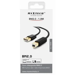 CAVO F-BM09 CAVETTO PER STAMPANTE BM2.0 USB DA 1 MT COMPATIBILE NOTEBOOK DESKTOP