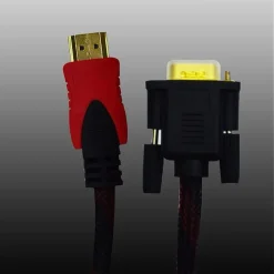 CAVO HDMI A VGA CAVO TELATO DA 5 METRI 1080P VIDEO PC LETTORI MAXTECH HDVA-RT5M